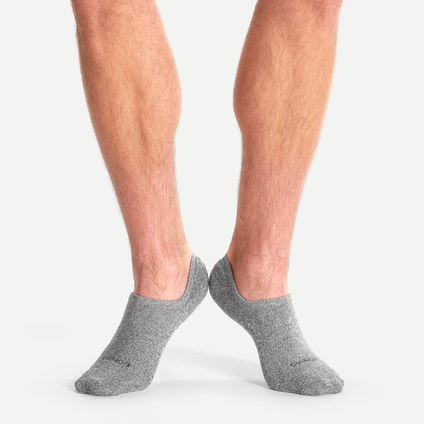 Gray Cushioned No Show Golf Socks