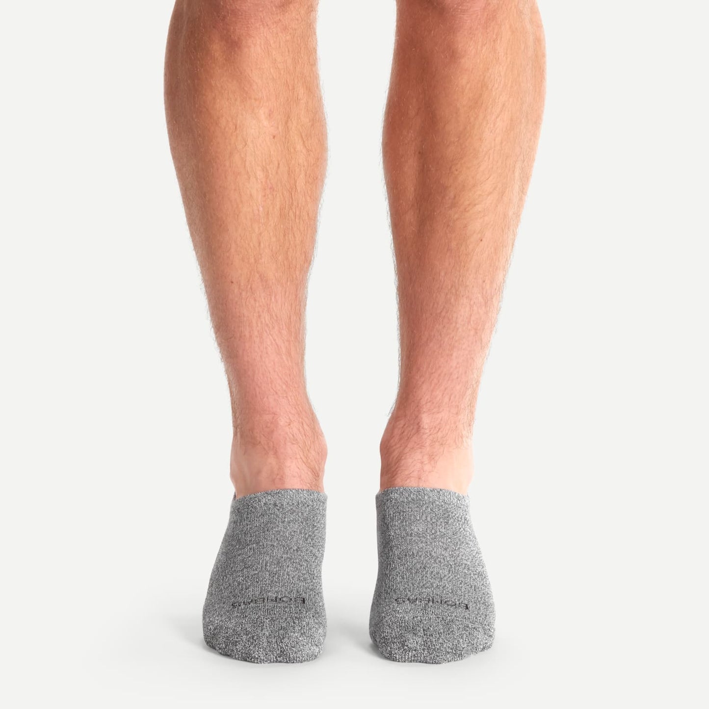 Gray Cushioned No Show Golf Socks