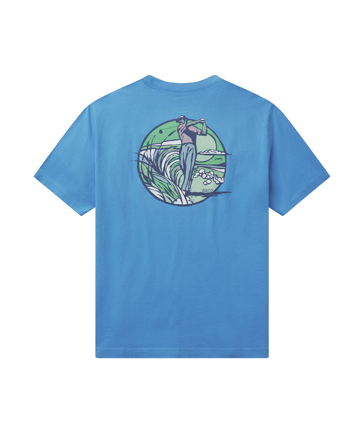 Full Swing Pocket Tee | Azure