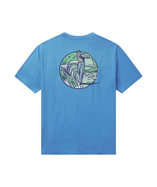 Full Swing Pocket Tee | Azure