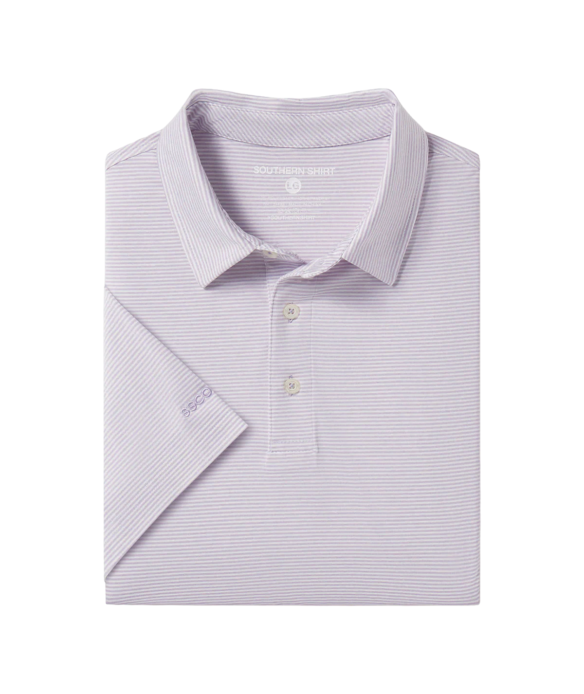 Heather Madison Stripe Polo | Orchid Petal