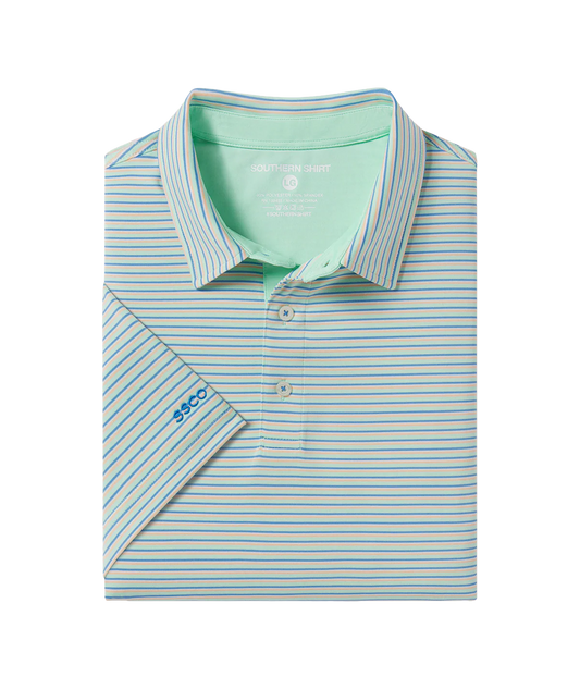 Crestline Stripe Polo | Tropical Twist