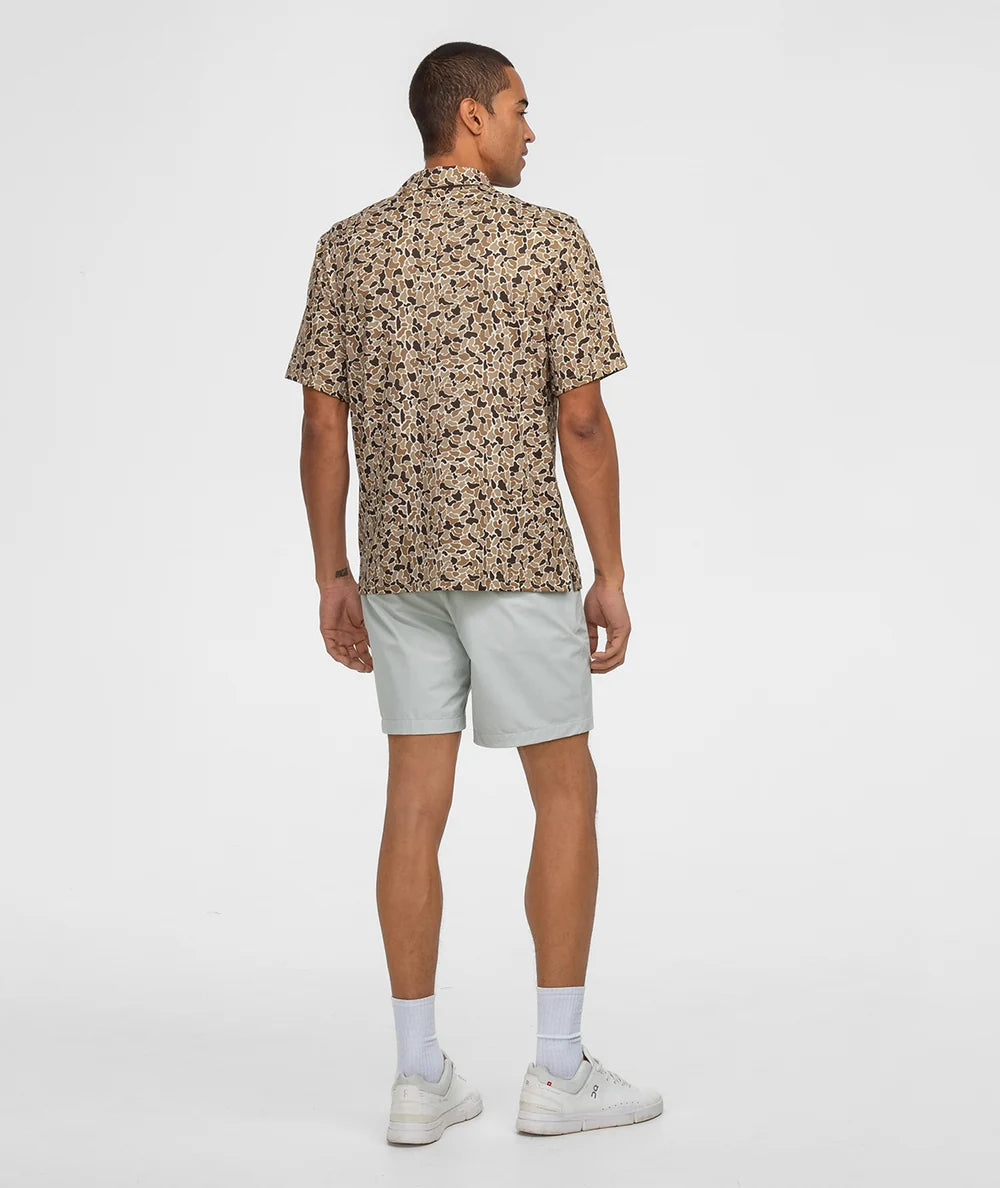Hunters Hideaway Printed Polo | Ember Brown