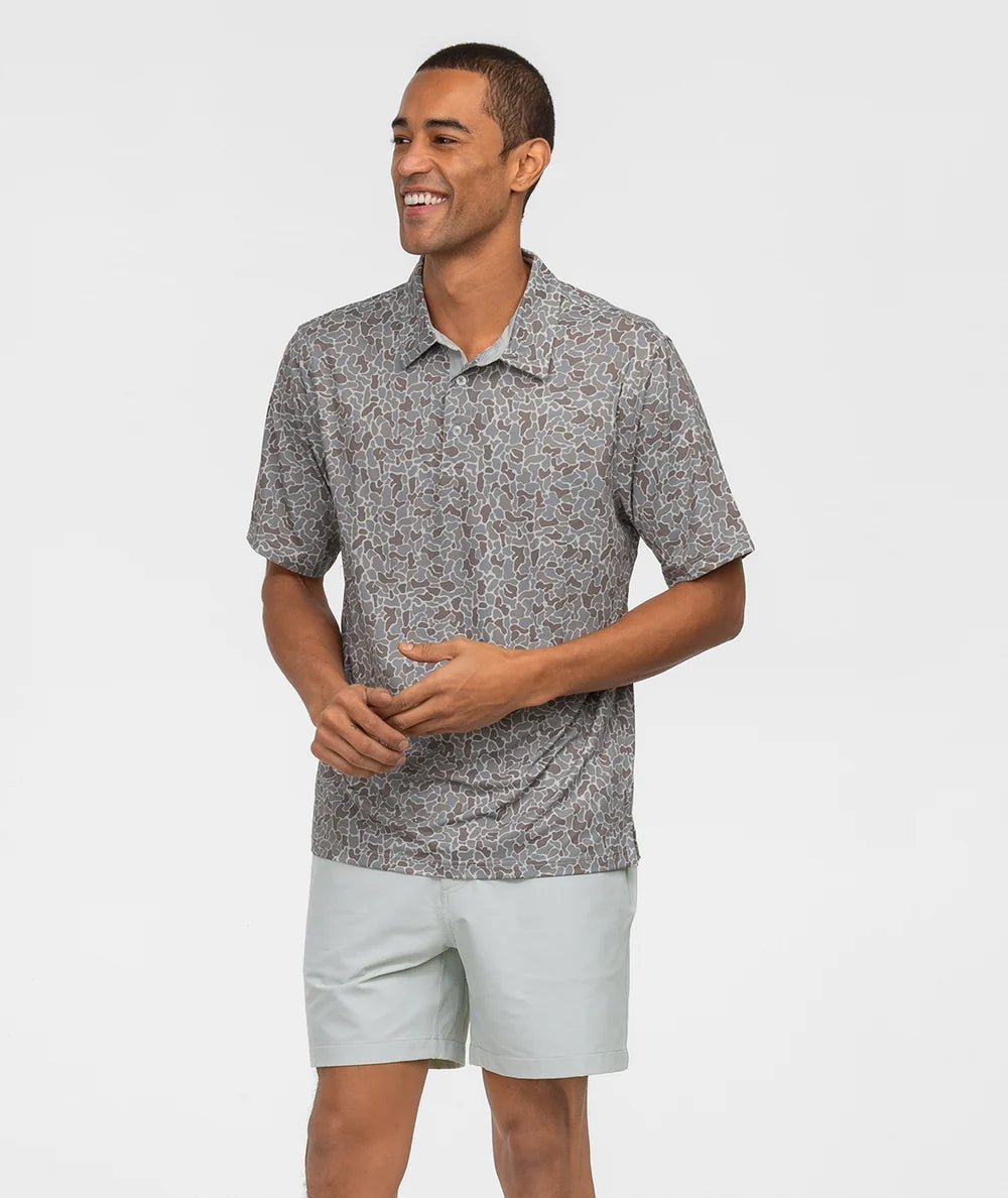 Hunters Hideaway Printed Polo | Ridgeline