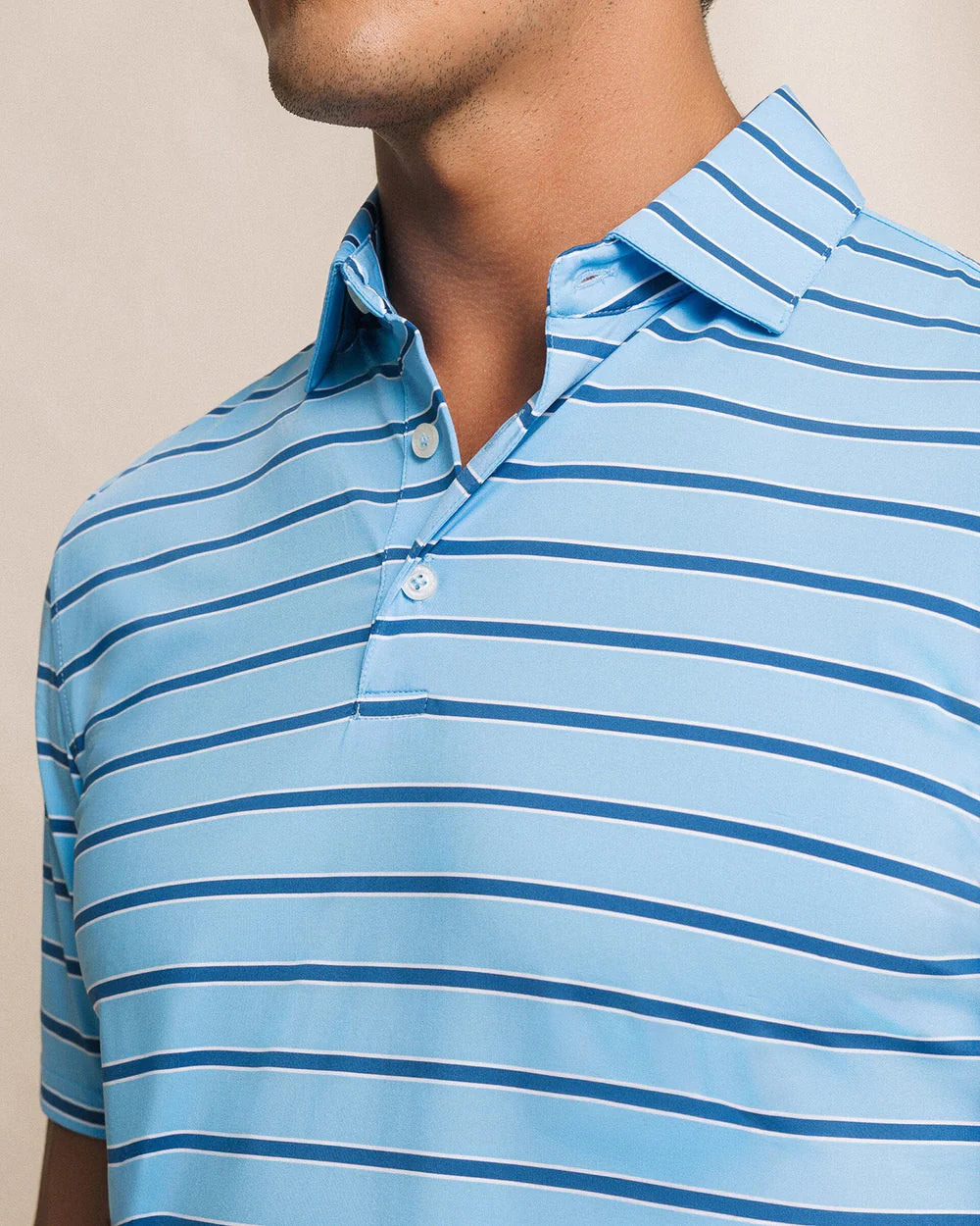 Moonlight Bay Stripe Polo | Ocean Channel