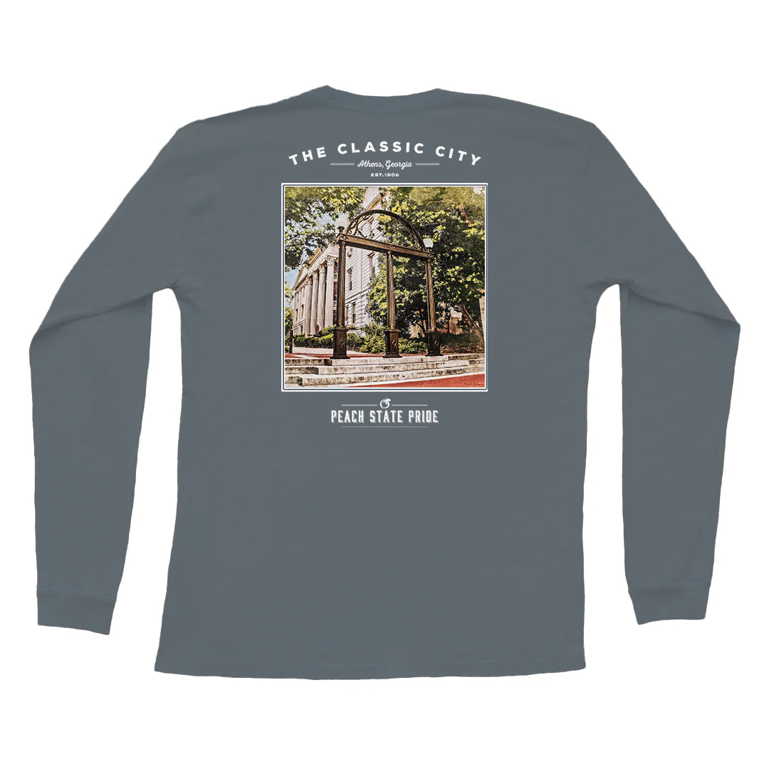 North Campus Pocket Tee | Granite
