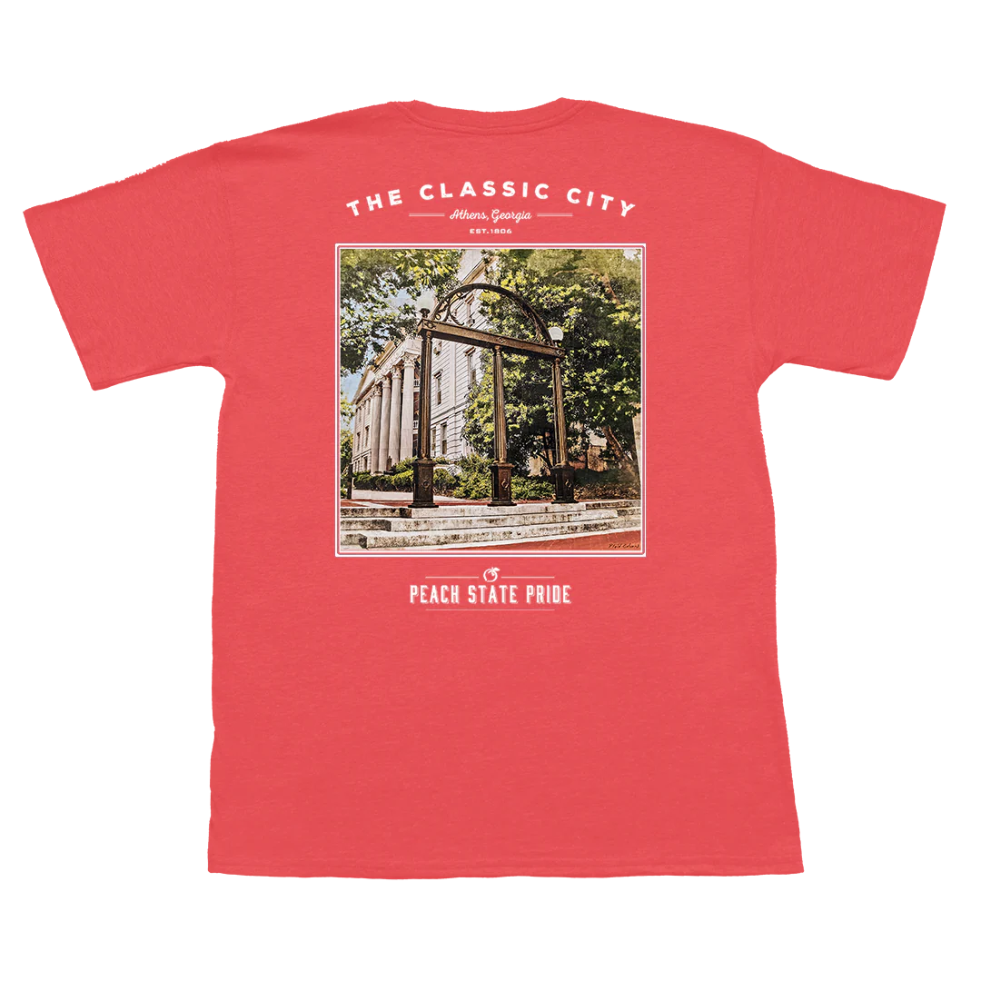 North Campus Pocket Tee | Nantucket Red