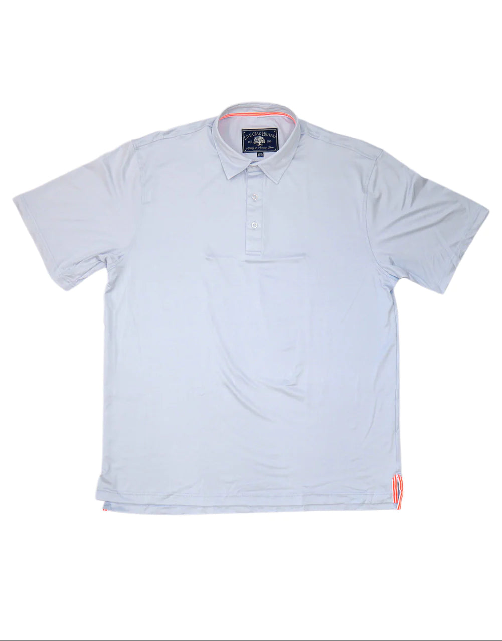 Pale Blue Solid Performance Polo