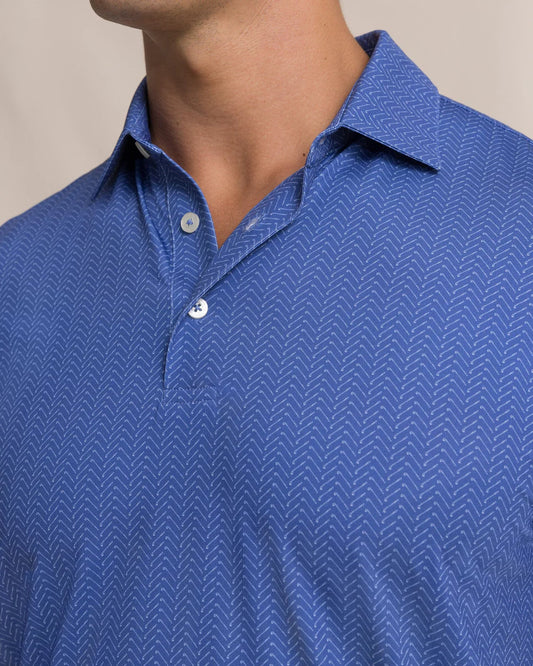 Driver Raise the Par Printed Polo | Nautical Blue