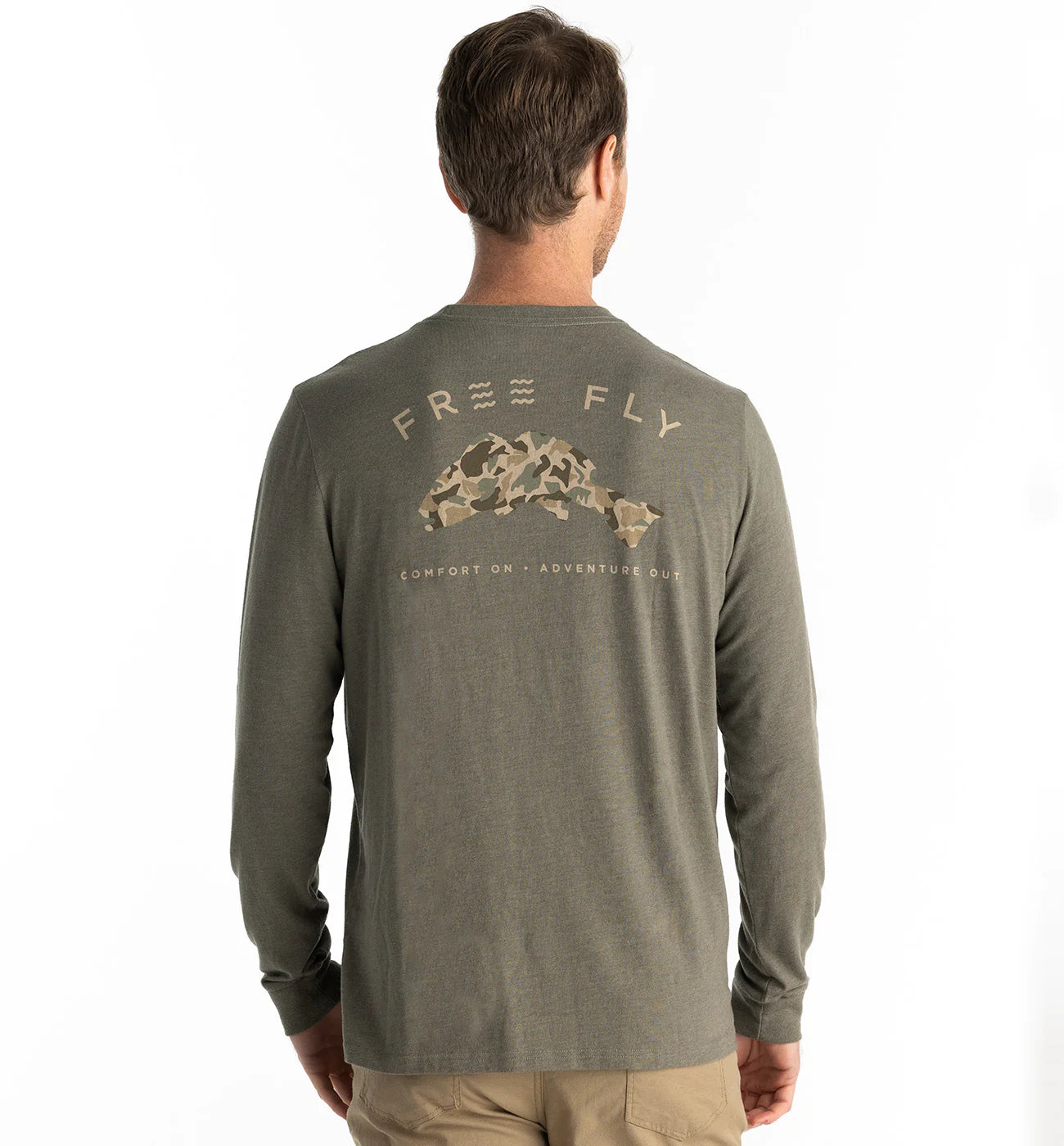 Redfish Camo Long Sleeve - Heather Fatigue