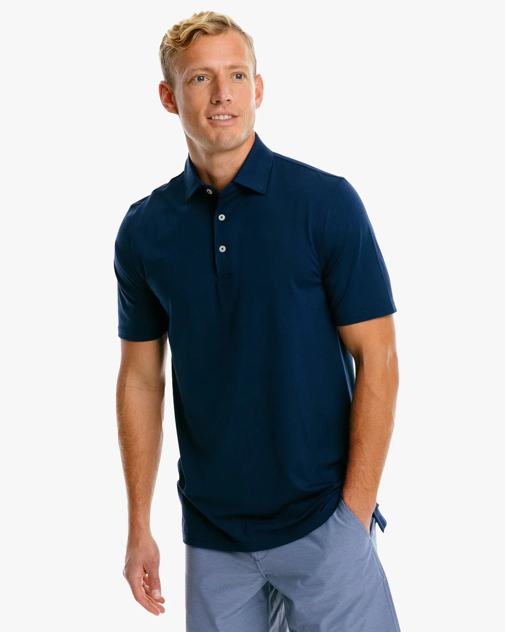 Ryder Short Sleeve Performance Polo - True Navy