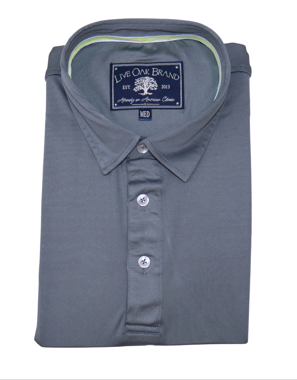 Slate Solid Performance Polo