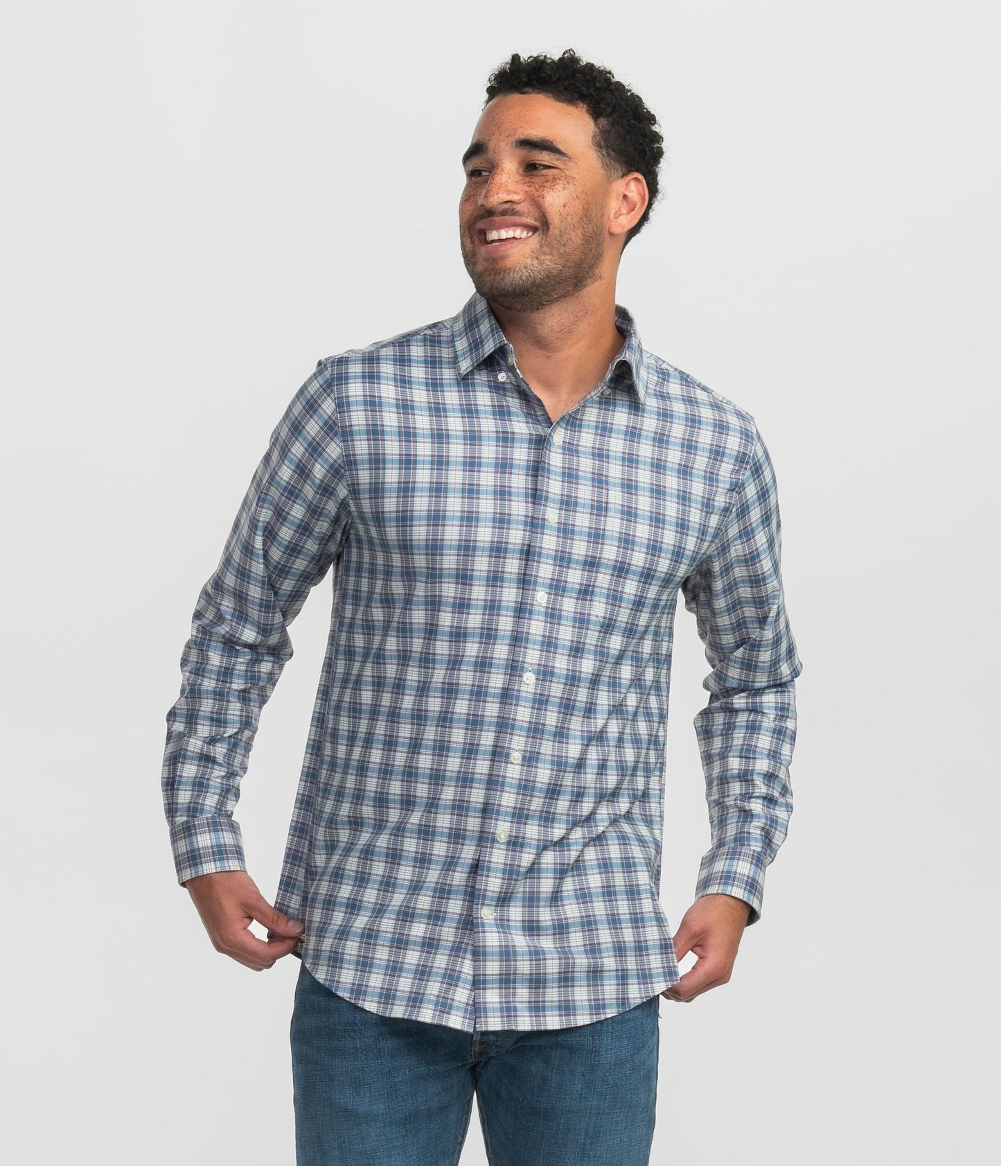 Edmonton Plaid Button Down