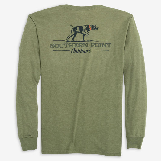 Youth SPC Outdoors Long Sleeve Pocket Tee - Pine Needle