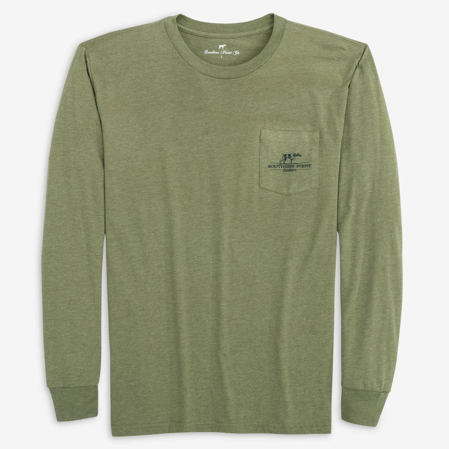 Youth SPC Outdoors Long Sleeve Pocket Tee - Pine Needle