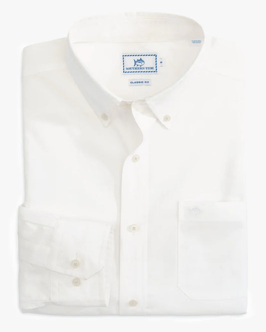 Sullivan Solid Long Sleeve Button-Down - Classic White