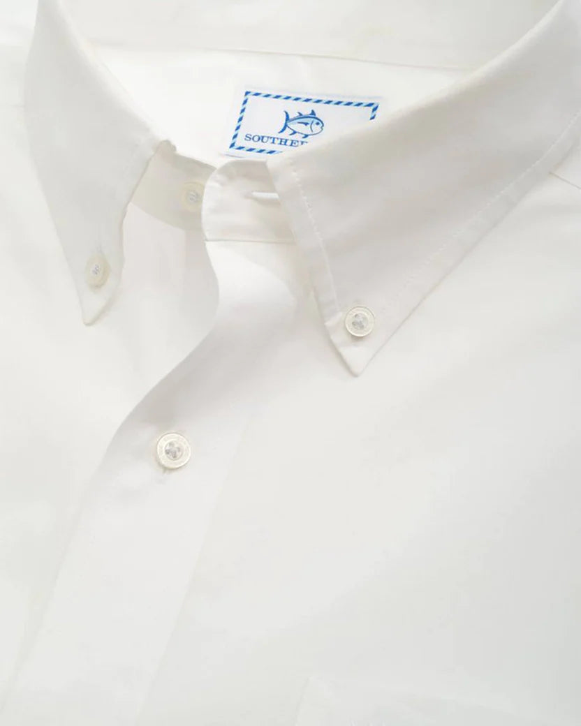 Sullivan Solid Long Sleeve Button-Down - Classic White