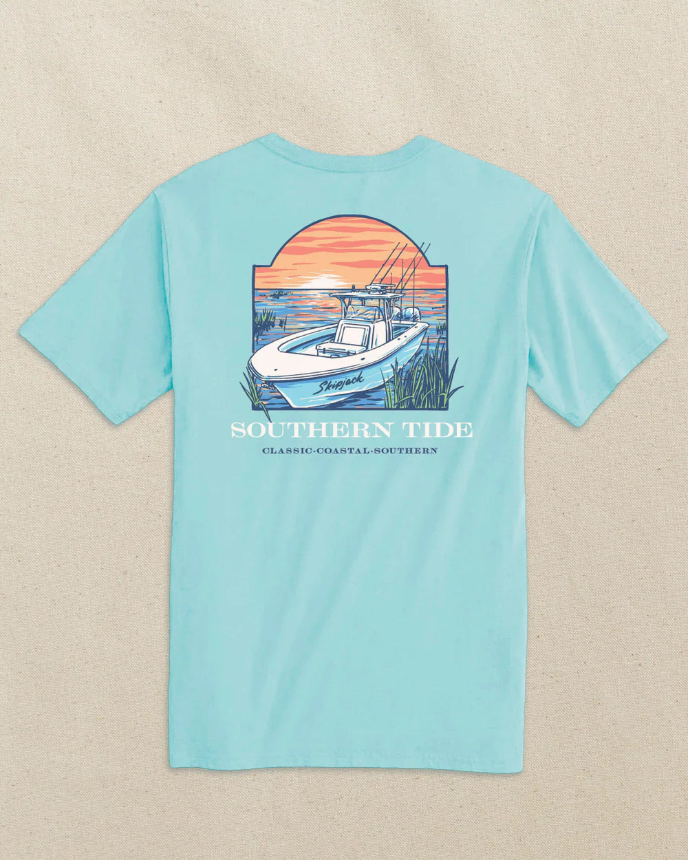 Sunset Skipjack Boat Tee