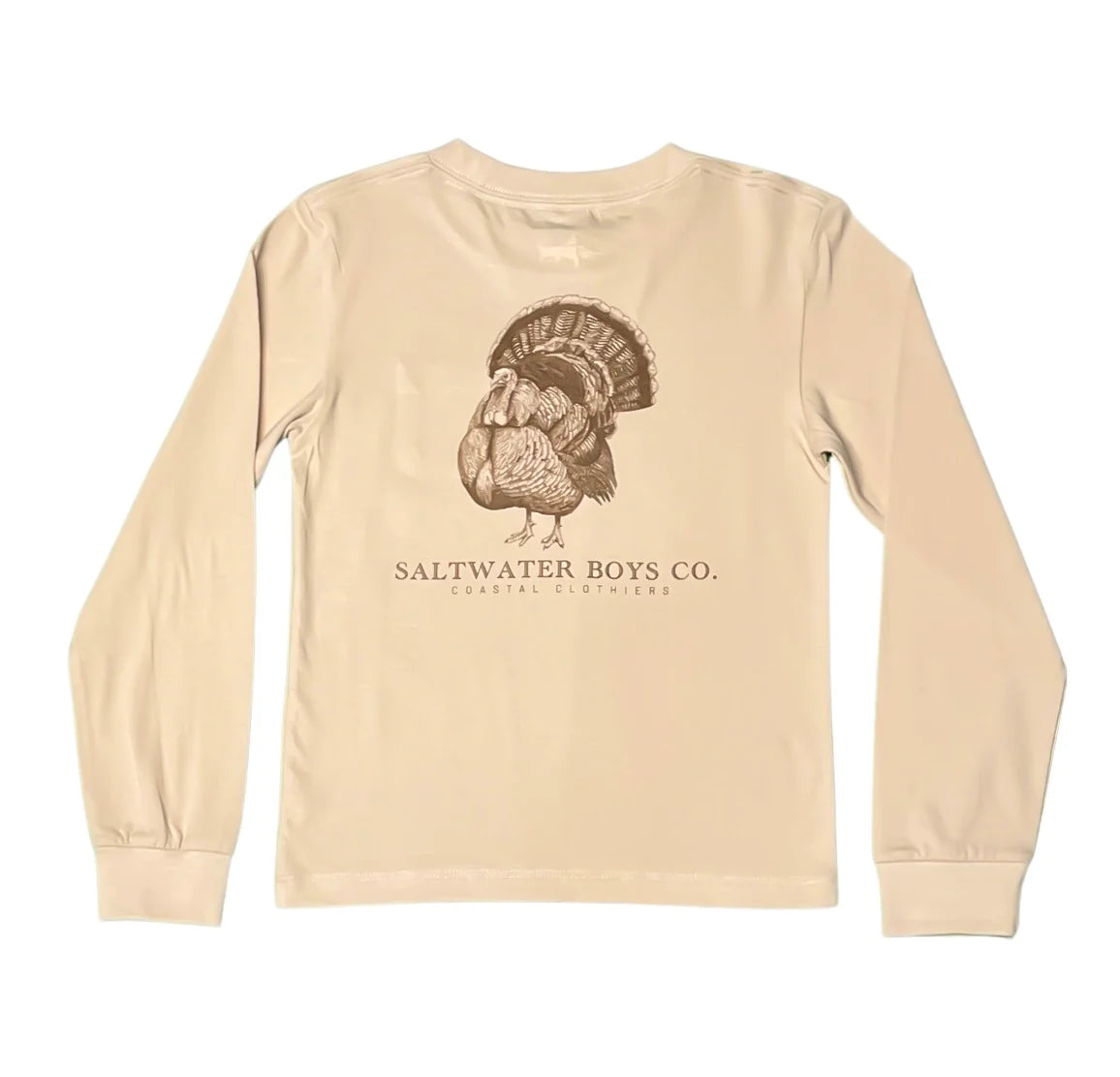 Youth Turkey Long Sleeve Graphic Tee - Sand