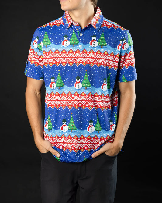 Ugly Christmas Short Sleeve Performance Polo