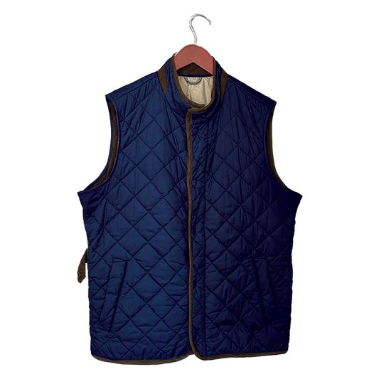Classic Quilted Vest | Navy