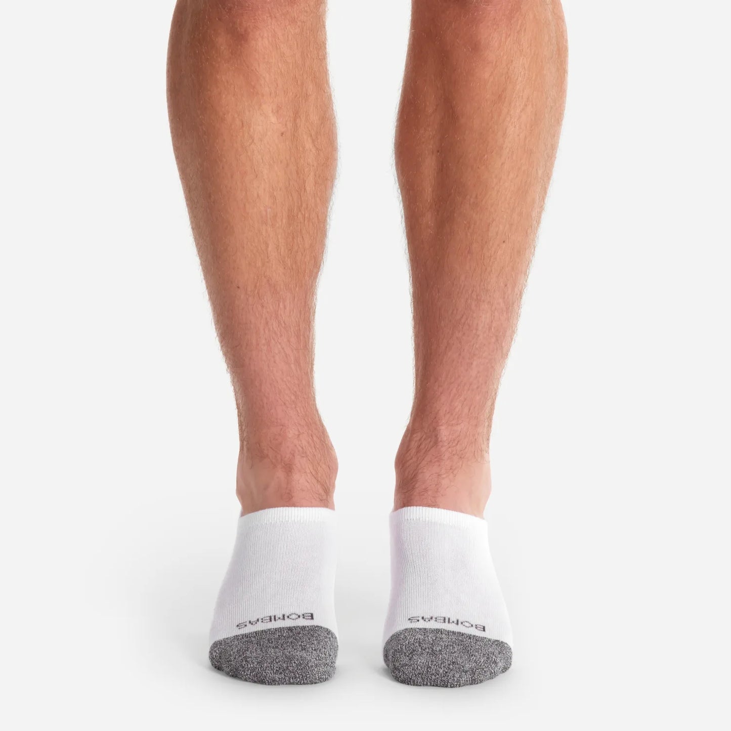 White/Gray Cushioned No Show Golf Socks