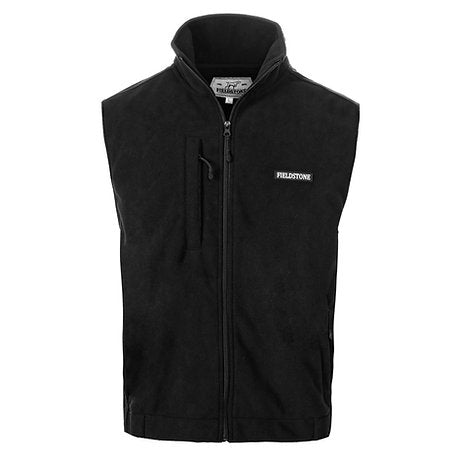 Youth Heavyweight Fleece Vest - Black